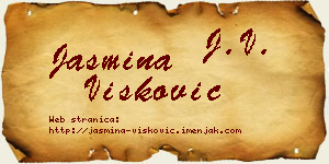Jasmina Višković vizit kartica